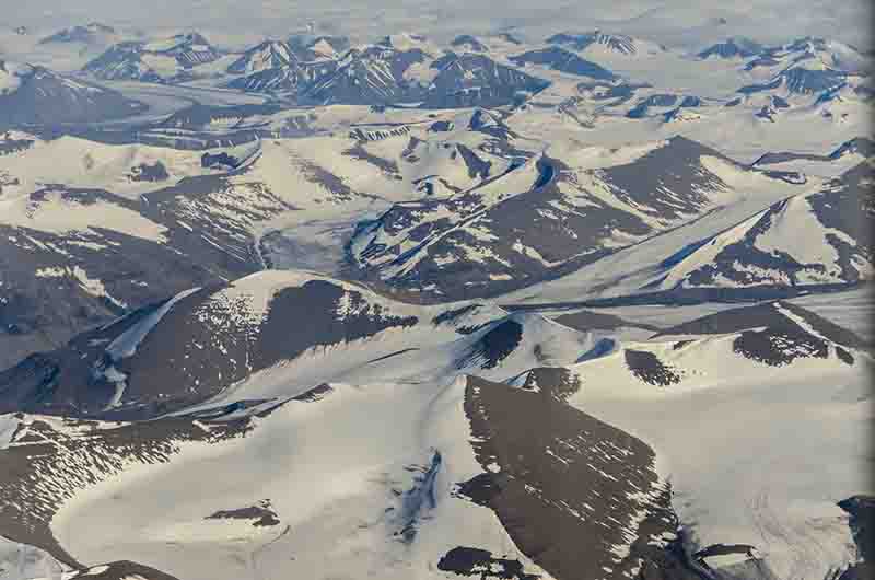 167 - Noruega - islas Svalbard - isla de Spitsbergen - imagen aerea